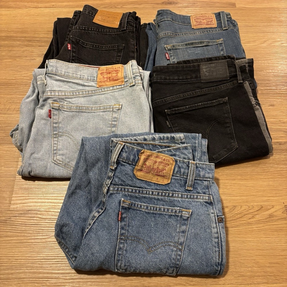 Levis Women's Jeans Reseller Bundle Craft Lot Of 5 Mixed Styles/Sizes Wholesale